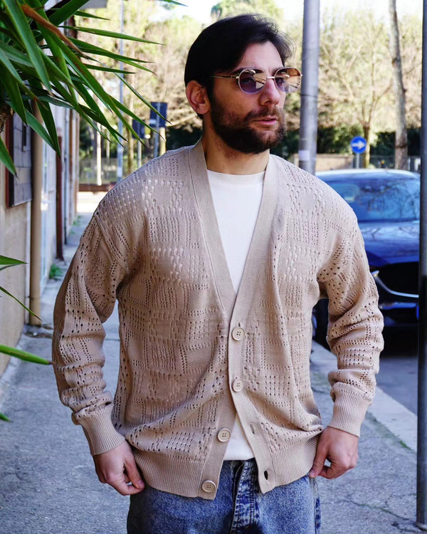 Cardigan lavorato