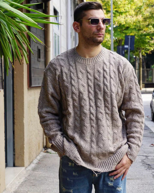 maglione sfangiato